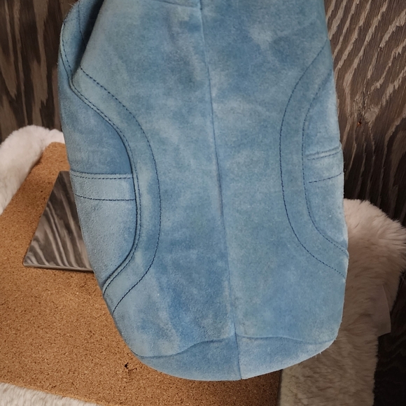 Coach Vintage Blue Suade Soho - Picture 9 of 11